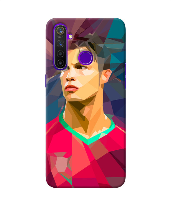 Abstract Ronaldo Realme 5 Pro Back Cover