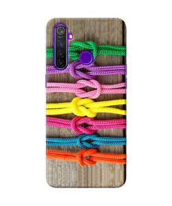 Colorful Shoelace Realme 5 Pro Back Cover