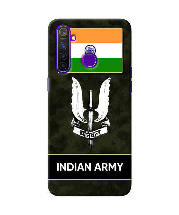 Indian Flag Balidan Logo Realme 5 Pro Back Cover