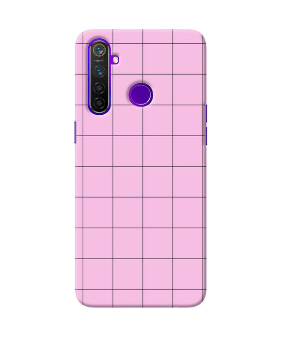 Pink Square Print Realme 5 Pro Back Cover