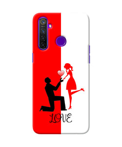 Love Propose Red And White Realme 5 Pro Back Cover