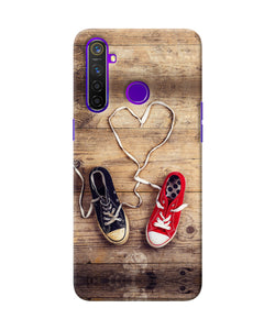 Shoelace Heart Realme 5 Pro Back Cover