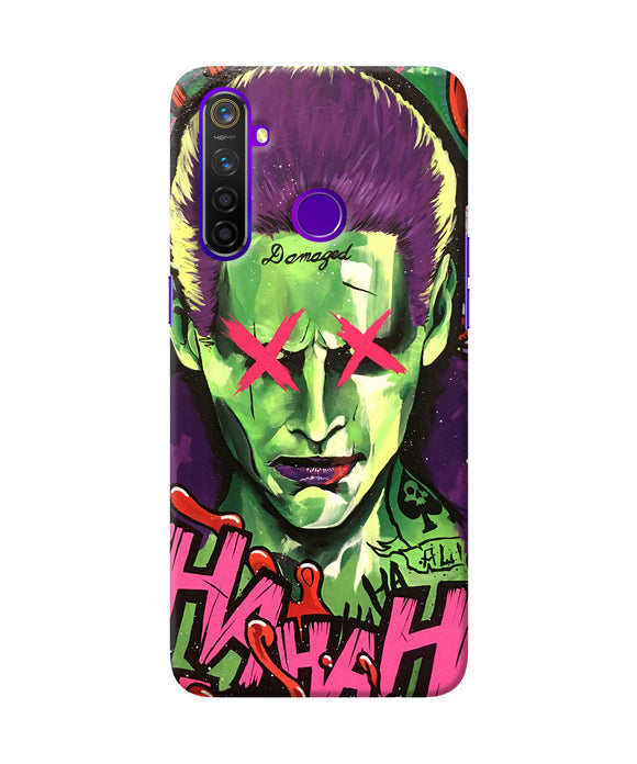 Damaged Joker Anim Realme 5 Pro Back Cover