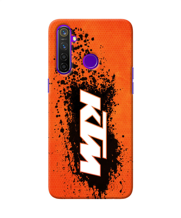 Ktm Black Spray Realme 5 Pro Back Cover