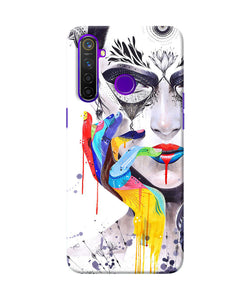 Girl Color Hand Realme 5 Pro Back Cover