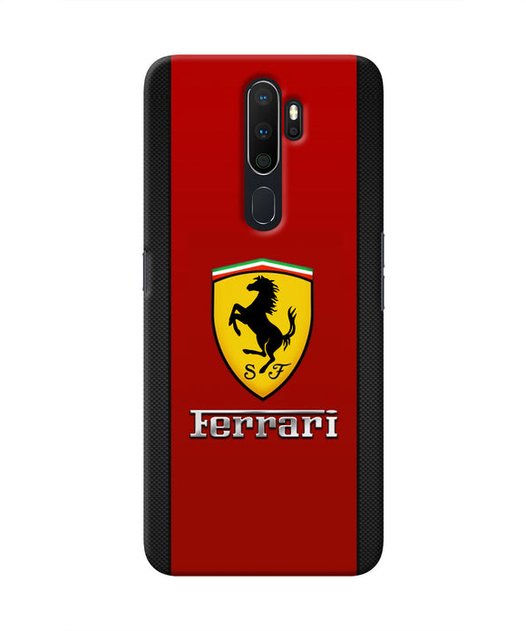 Ferrari Abstract Maroon Oppo A5 2020/A9 2020 Real 4D Back Cover