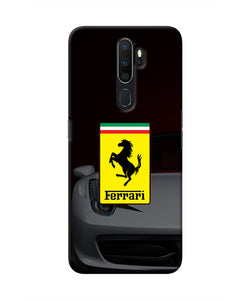 White Ferrari Oppo A5 2020/A9 2020 Real 4D Back Cover