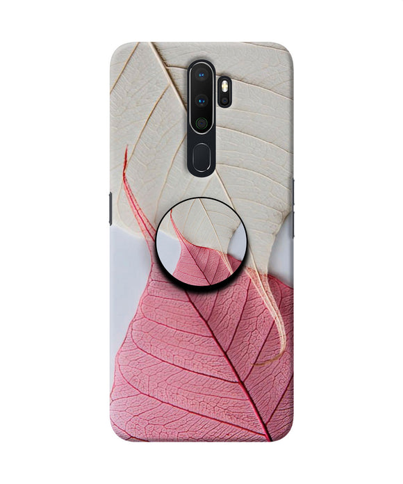 White Pink Leaf Oppo A5 2020/A9 2020 Pop Case