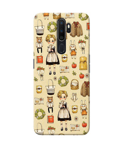 Canvas Girl Print Oppo A5 2020 / A9 2020 Back Cover