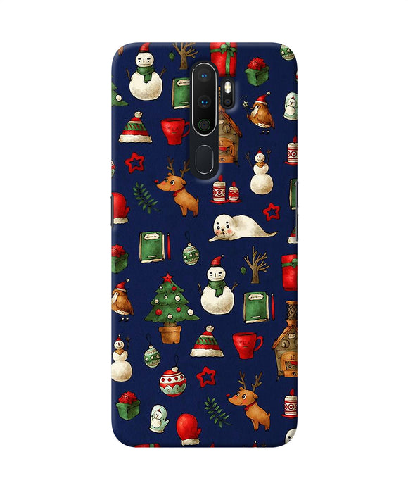 Canvas Christmas Print Oppo A5 2020 / A9 2020 Back Cover