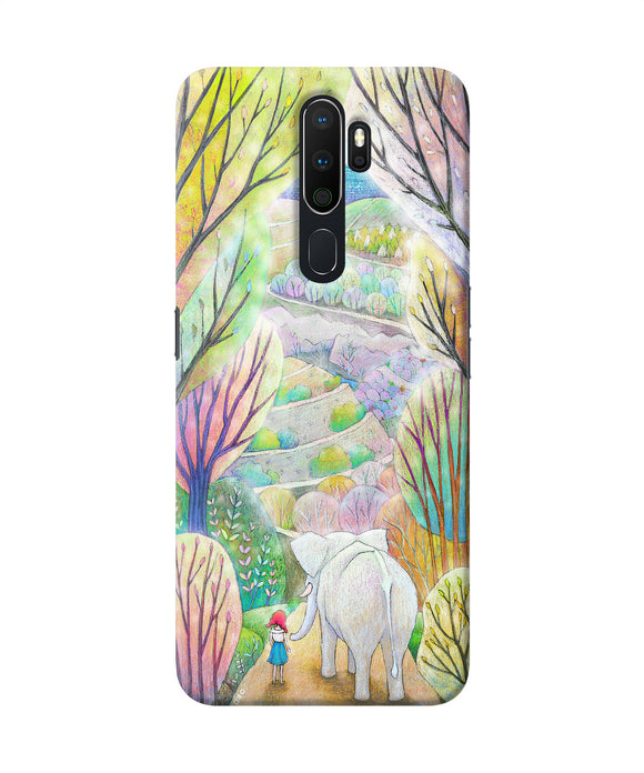 Natual Elephant Girl Oppo A5 2020 / A9 2020 Back Cover