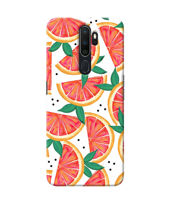 Abstract Orange Print Oppo A5 2020 / A9 2020 Back Cover