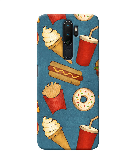 Abstract Food Print Oppo A5 2020 / A9 2020 Back Cover