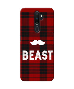 Beast Red Square Oppo A5 2020 / A9 2020 Back Cover