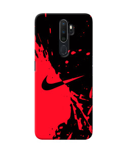 Nike Red Black Poster Oppo A5 2020 / A9 2020 Back Cover