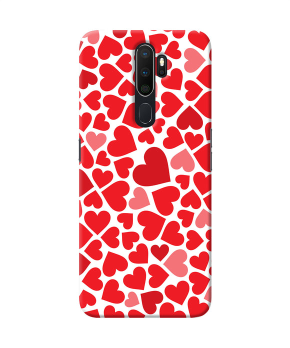 Red Heart Canvas Print Oppo A5 2020 / A9 2020 Back Cover