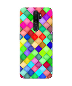 Abstract Colorful Squares Oppo A5 2020 / A9 2020 Back Cover