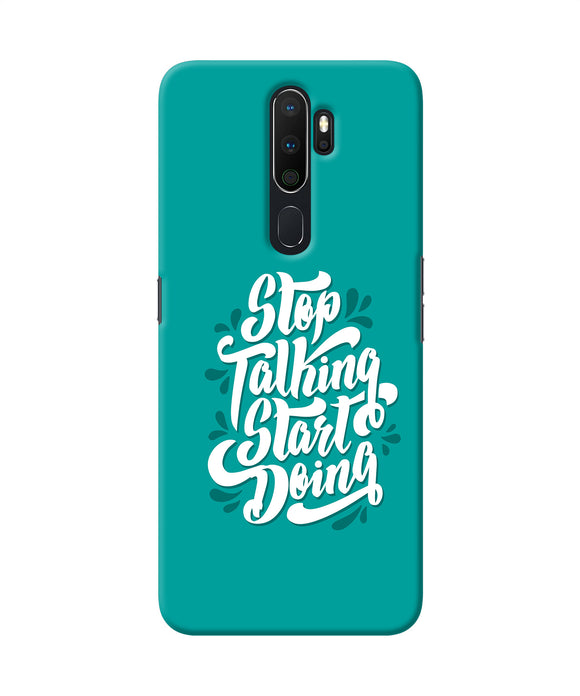 Stop Talking Start Doing Quote Oppo A5 2020 / A9 2020 Back Cover