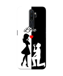 Love Propose Black And White Oppo A5 2020 / A9 2020 Back Cover