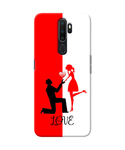 Love Propose Red And White Oppo A5 2020 / A9 2020 Back Cover