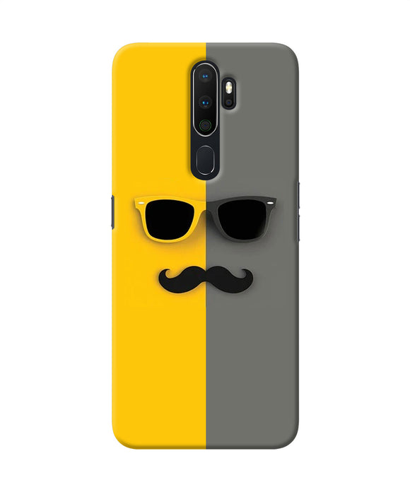 Mustache Glass Oppo A5 2020 / A9 2020 Back Cover