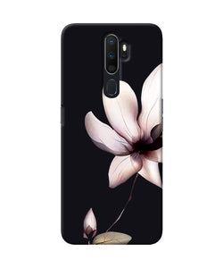 Flower White Oppo A5 2020 / A9 2020 Back Cover