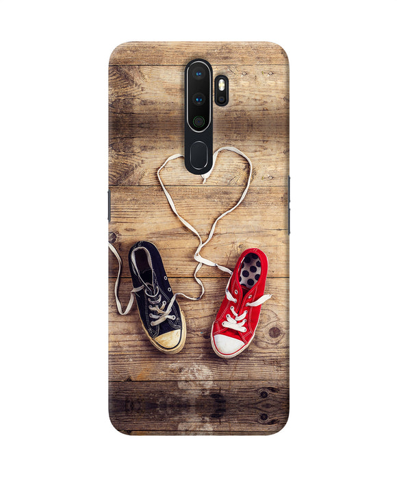 Shoelace Heart Oppo A5 2020 / A9 2020 Back Cover