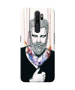 Beard Man Character Oppo A5 2020 / A9 2020 Back Cover