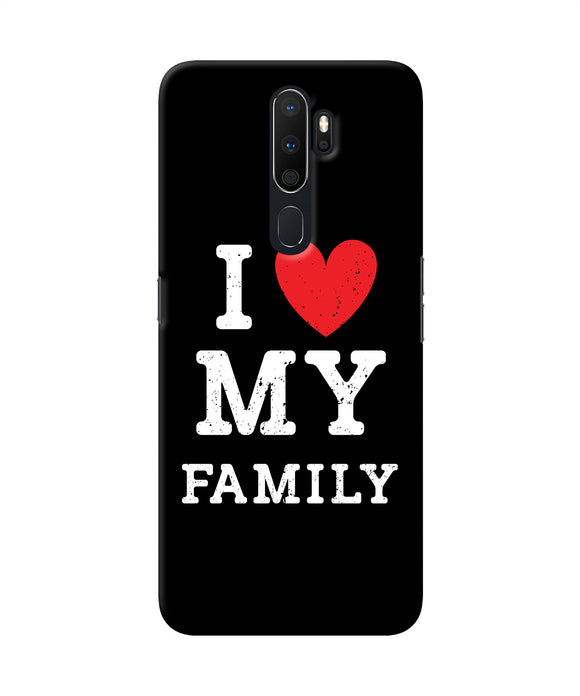 I Love My Family Oppo A5 2020 / A9 2020 Back Cover