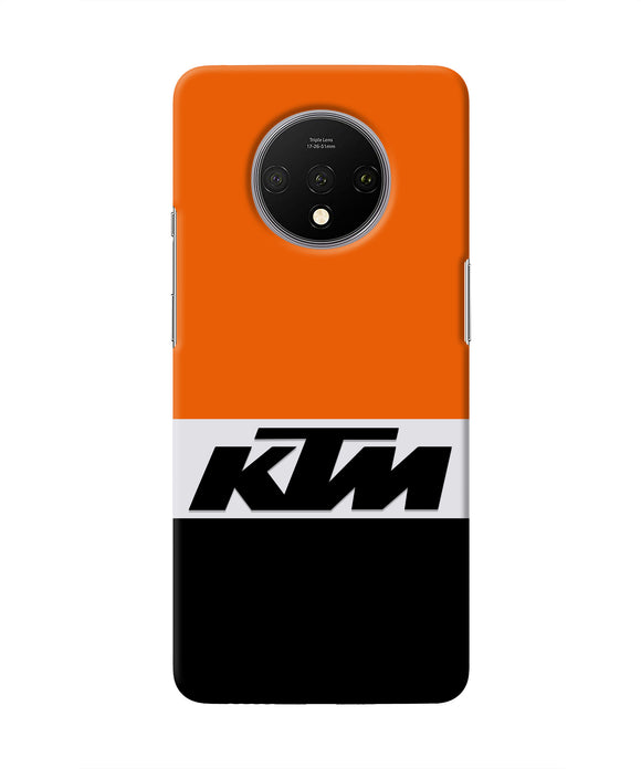 KTM Colorblock Oneplus 7T Real 4D Back Cover
