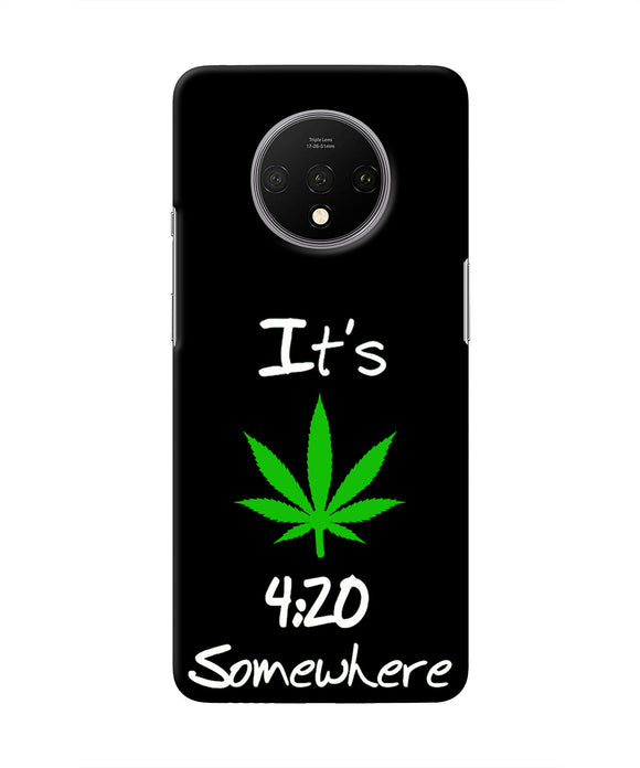 Weed Quote Oneplus 7T Real 4D Back Cover