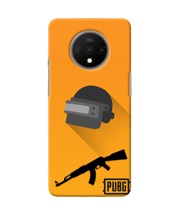 PUBG Helmet and Gun Oneplus 7T Real 4D Back Cover