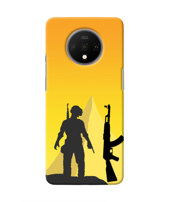 PUBG Silhouette Oneplus 7T Real 4D Back Cover