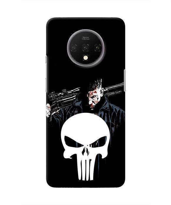 Punisher Character Oneplus 7T Real 4D Back Cover