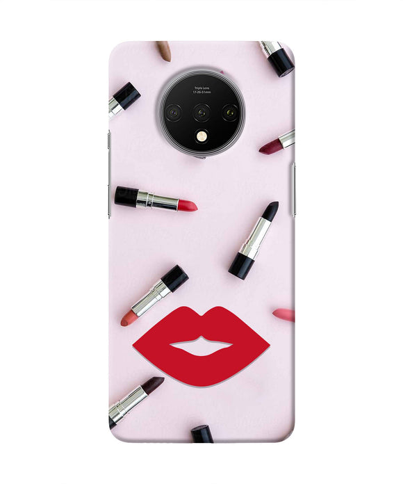 Lips Lipstick Shades Oneplus 7T Real 4D Back Cover
