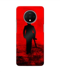 Rocky Bhai with Gun Oneplus 7T Real 4D Back Cover
