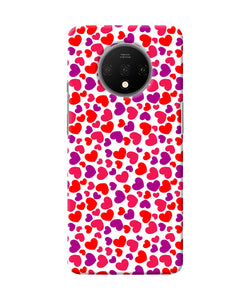 Heart Print Oneplus 7t Back Cover