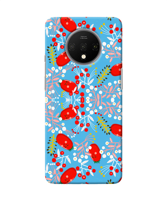 Small Red Animation Pattern Oneplus 7t Back Cover