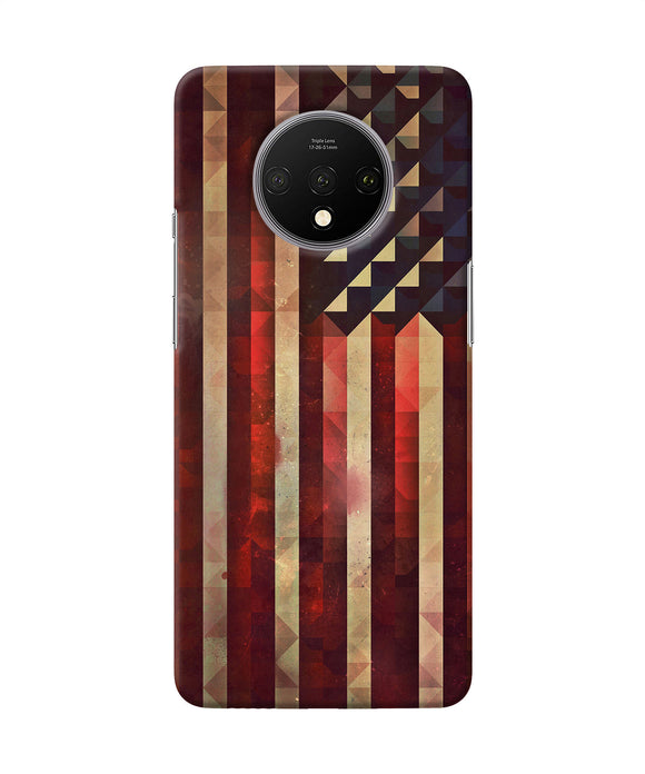Vintage Us Flag Oneplus 7t Back Cover