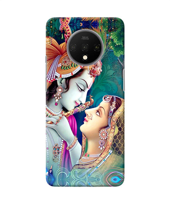 Lord Radha Krishna Paint Oneplus 7t Back Cover