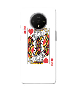 Heart King Card Oneplus 7t Back Cover