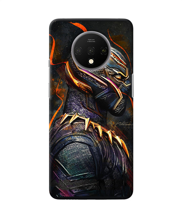 Black Panther Side Face Oneplus 7t Back Cover