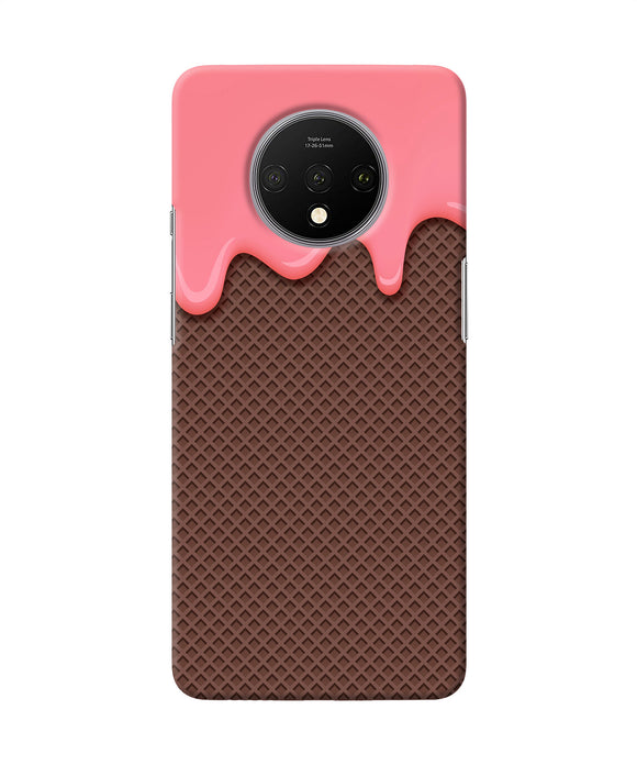 Waffle Cream Biscuit Oneplus 7t Back Cover