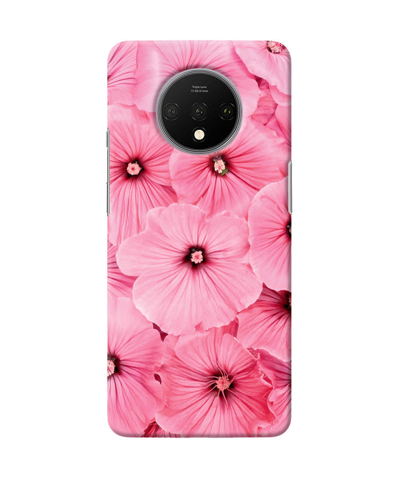 Pink Flowers Oneplus 7t Back Cover