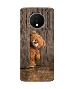 Teddy Wooden Oneplus 7t Back Cover