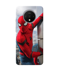 Spiderman On The Wall Oneplus 7t Back Cover