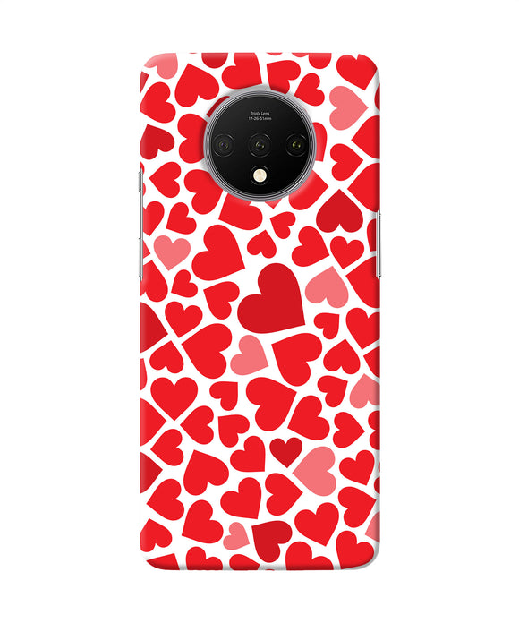 Red Heart Canvas Print Oneplus 7t Back Cover