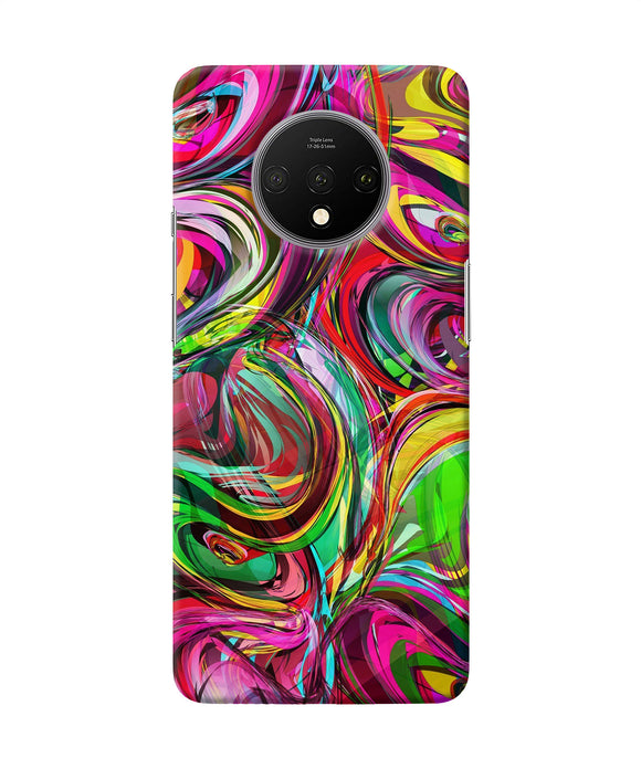 Abstract Colorful Ink Oneplus 7t Back Cover