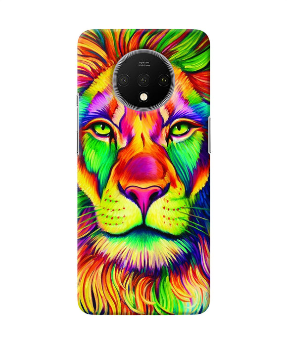Lion Color Poster Oneplus 7t Back Cover