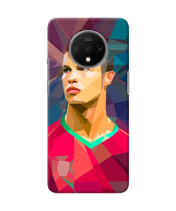 Abstract Ronaldo Oneplus 7t Back Cover